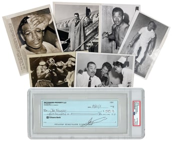 Joe Frazier and Other Boxing Greats, Group of 7 with PSA/DNA