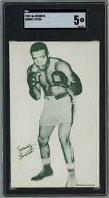 Sonny Liston Boxing Exhibits Card, SGC Rated 5