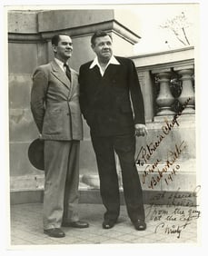 Superb Babe Ruth Signed Photo with Agent Christy Walsh! PSA/DNA Authenticated and Graded