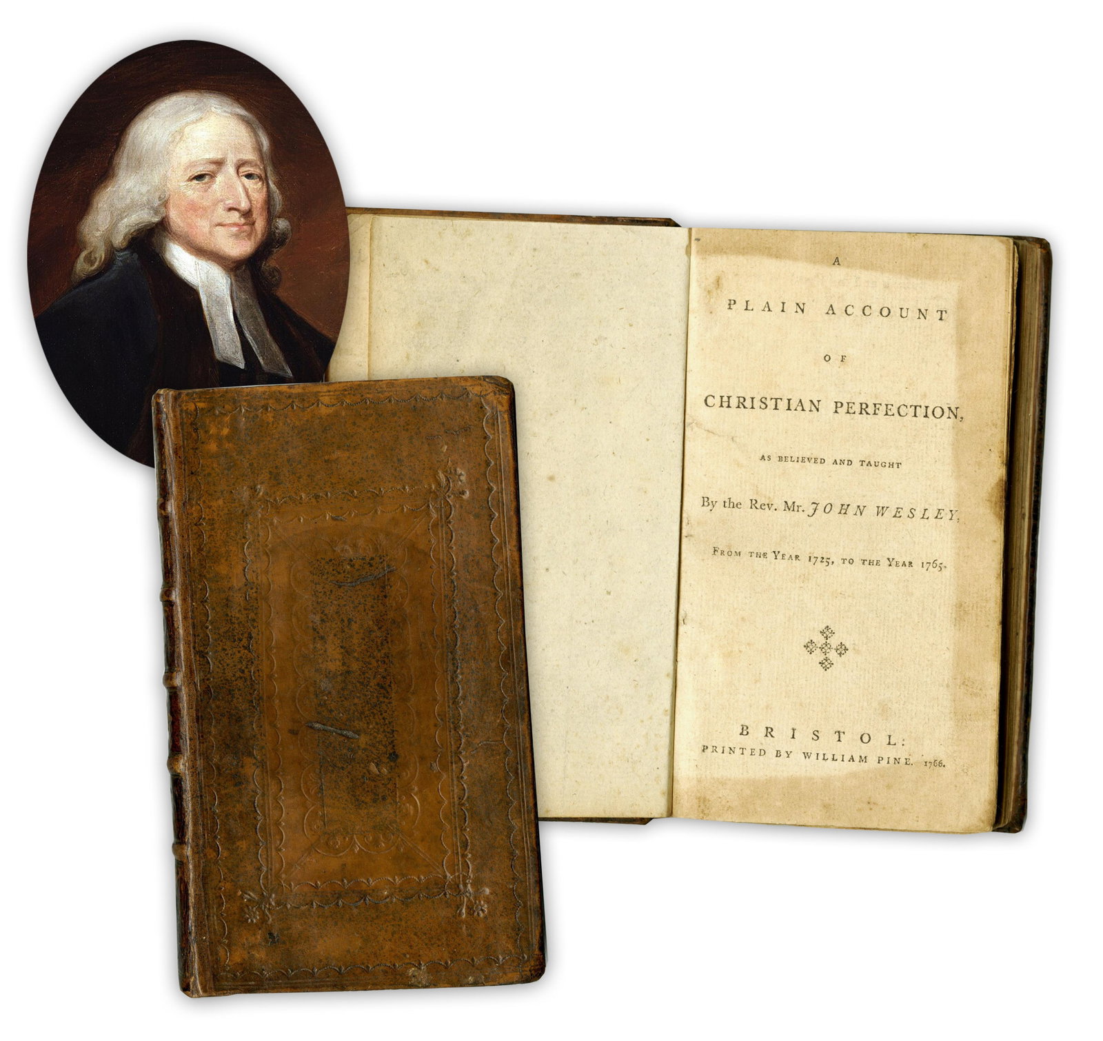 John Wesley's 1st Ed. "A Plain Account of Christian Perfection", 1766: John WesleyBristol, England, ca. 1766John Wesley's 1st Ed. "A Plain Account of Christian Perfection", 1766First Edition bookA first edition copy of the Reverend John Wesley's "A Plain A
