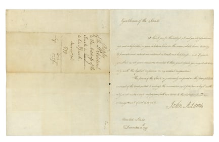 John Adams As Pres. Lauds Senate’s Support of Troops to Stop Rebellion!