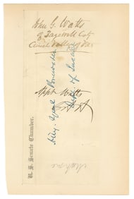 Chester Arthur Initialed Appointment of a Marshal in Virginia, Unofficial and Unique!