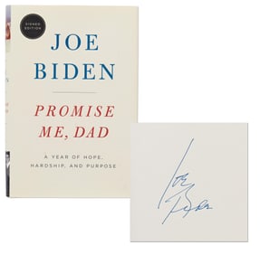 Joe Biden Signed 1st Ed. "Promise Me, Dad" With PSA LOA