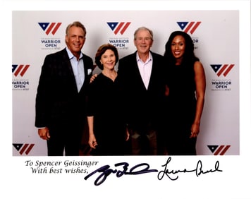 George W. Bush and Laura Bush Signed Photo