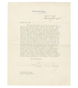 Calvin Coolidge as Pres. About Joining the World Court