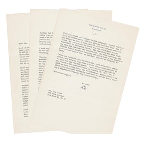 Dwight D. Eisenhower TLS as Pres., Makes Pitch for Republican Party