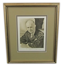 Dwight Eisenhower Signed Photo As 5-Star General