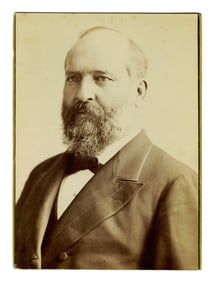 James Garfield Large Presidential Portrait After Bogardus, ca. 1881