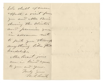 Ulysses S. Grant ALS as Pres. to Sec. Navy!