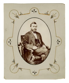 U.S. Grant Seated Presidential Portrait After Brady, Decorative Display