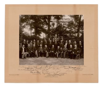 Benjamin Harrison & the Anglo-Venezuelan Arbitration Tribunal Signed Photograph