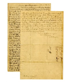 William Henry Harrison 1835 ALS Re: Anti-Masons & Preparing for Presidential Campaign