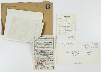 Jacqueline Kennedy Receipts for Clothing - Including a Pink Suit!