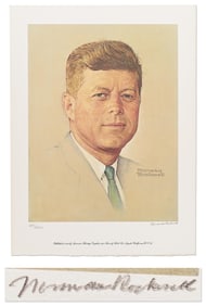Norman Rockwell Signed Ltd. Ed. Lithograph, "Rockwell's Kennedy"
