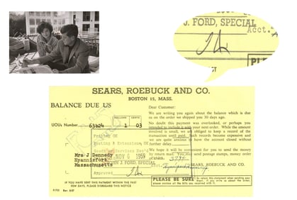 Senator John F. Kennedy Receipt...Possibly Signed with Initials!