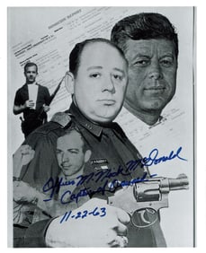 JFK Assassination, Nick McDonald Signed Photo