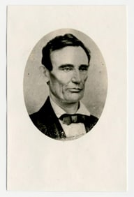 Beardless Abraham Lincoln 1858 IL Senate Debates-Era Photo, Meserve Printed & Collected