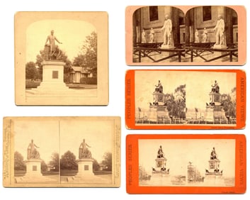 Abraham Lincoln Stereoviews of Statues Across the U.S.