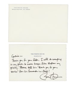 Barack Obama Rare ALS as Pres. & Self-Proclaimed "Commander-in-Chief!"