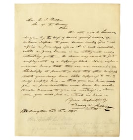 President James K. Polk Finds Job for Young Clerk Who is "Deaf & Dumb"
