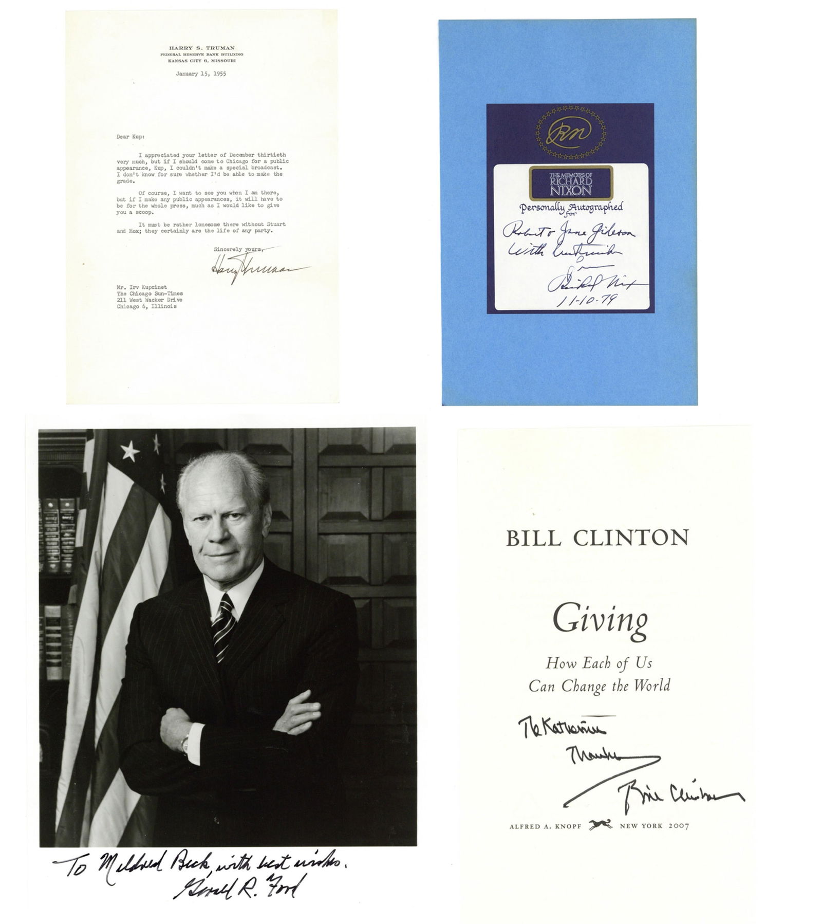 Four Presidents: Truman, Nixon, Ford and Clinton (1 of 5)