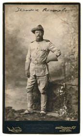T. Roosevelt Signed Rough Rider Imperial Cabinet Card - Incredible!
