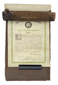 Theodore Roosevelt is Thanked for His "...progress in the Ohio River Improvement..."