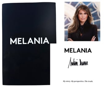 Melania Trump Boldly Signed Book "Melania"