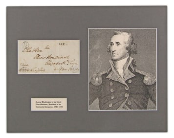 George Washington FF To Elias Boudinot - Handsome Display!