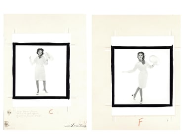 Richard Avedon 1964 Fashion Photoshoot Proofs, Possibly Unique!