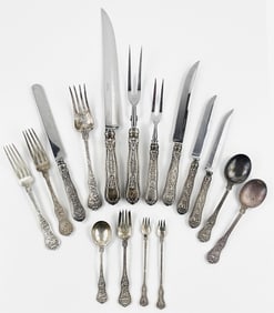 16 Pieces of Tiffany Sterling Silver Flatware from Olympian Line, Sought-After, Gorgeous!