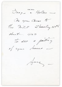 Andrew Wyeth Invites Neighbors "to see a painting of your house"