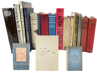 Signed Book by Anne Morrow Lindbergh, with Charles Lindbergh 14 Book Collection