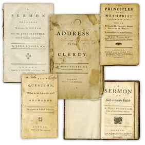 Five Publications by John Wesley, 1738-85 re: Sermons & Musings