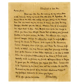 John Armstrong Offers Advice to Friend Facing Bankruptcy, 1811