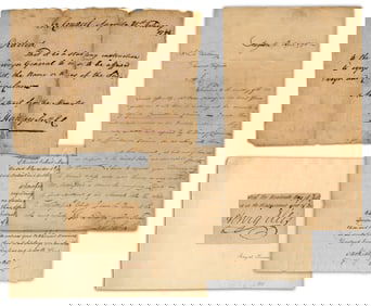 Early Georgia Political Archive Incl. 2 GA Govs, 4 Pcs, Ca. 1759-1791
