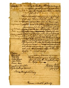 Royal Governor Henry Ellis 1760 DS to "repair all such parts & places within this Province"