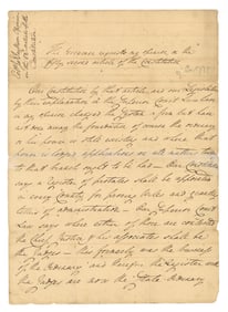 Early Georgia: James Jackson Legal Doc on 52nd Article