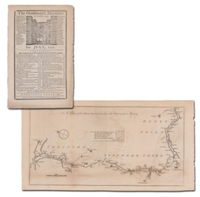 1st Blood of Revolutionary War, Map of Canal from the Trent to the Mersey