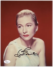 Joan Fontaine Elegant Signed Photo, With JSA LOA