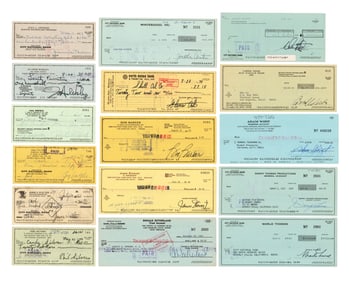 23 Checks Signed by Hollywood Icons: Julie Andrews, Donald Sutherland, & More!