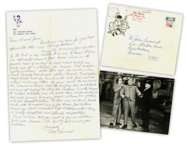 Moe Howard Lengthy ALS to Fan Re: The Last Three Stooges Film, Unmade Projects, & Cartoon Spinoff