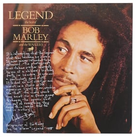 Bob Marley "Legend" Signed by Photographer Adrian Boot