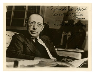 Igor Stravinsky Signed Photograph, ca. 1947