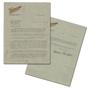Thurston The Magician TLS to Smith & Wesson: "These guns play a big part in our performances..."
