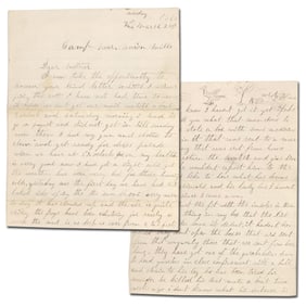 Union Soldier 4pp ALS: "a man sentenced to be shot...he let a rebel come through the lines"