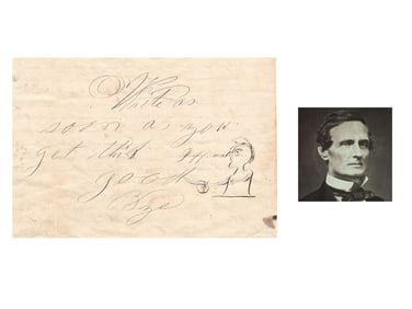 Union Soldier’s Letter With Derogatory Jeff Davis Artwork and Commentary: “If I can get