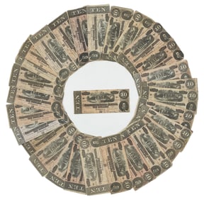 30 Confederate States of America $10.00 Bills, 1864