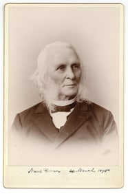 Neal Dow Superb Cabinet Card, Signed Twice!