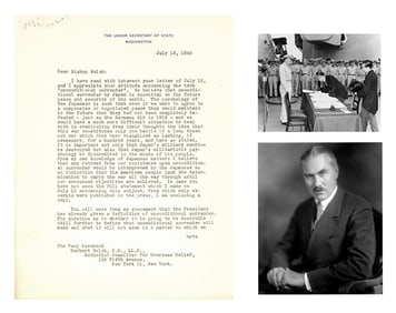 Ambassador Joseph Grew On Unconditional Japanese Surrender: "…Japan's militaristic psychology